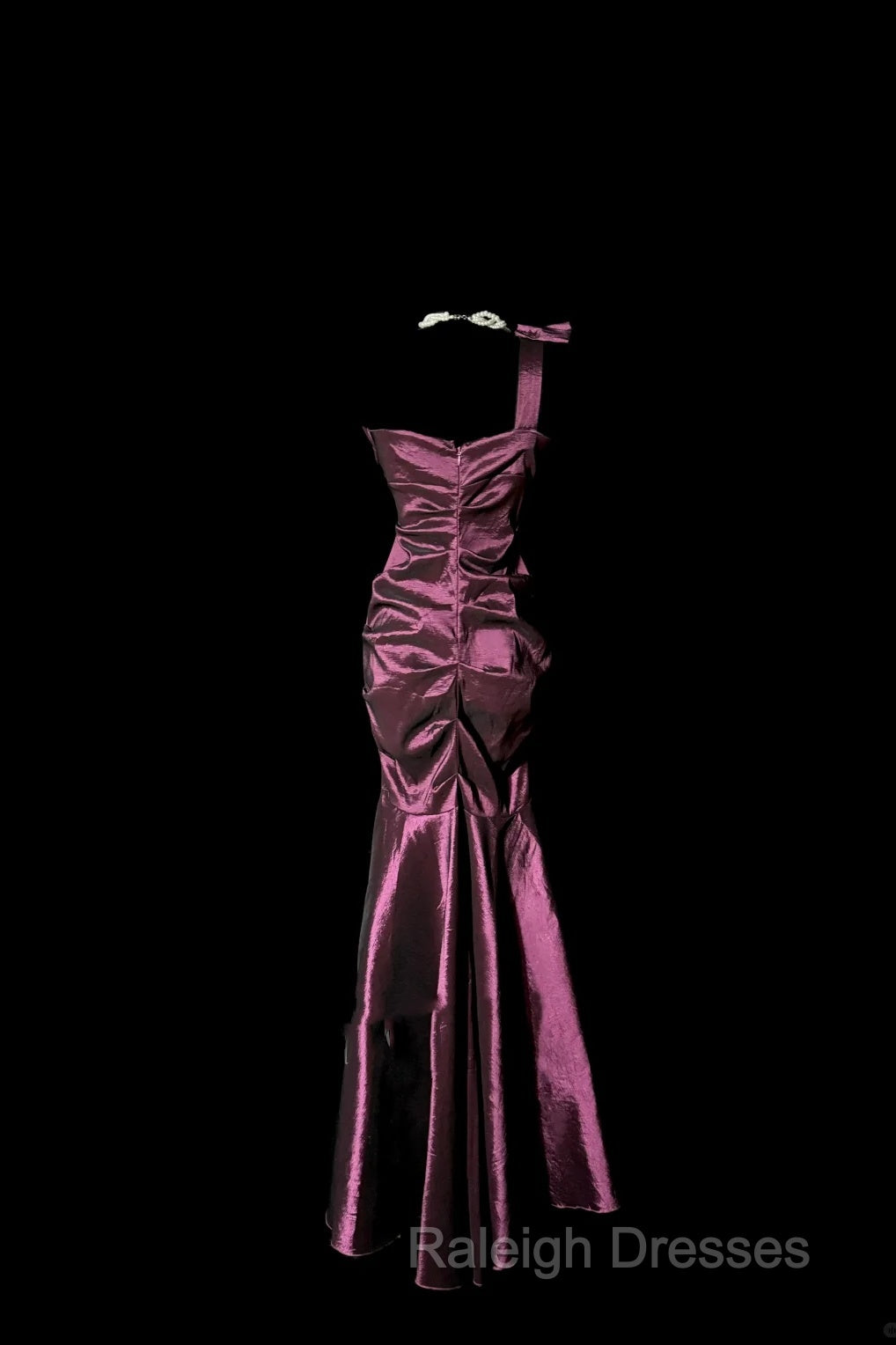 Vintage Mermaid One Shoulder Sleeveless Long Prom Gown Fairy Prom Dress Secondary image