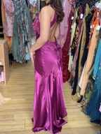 Vintage Mermaid Spaghetti Straps Backless Prom Dresses Long Prom Dresses Prom Dresses