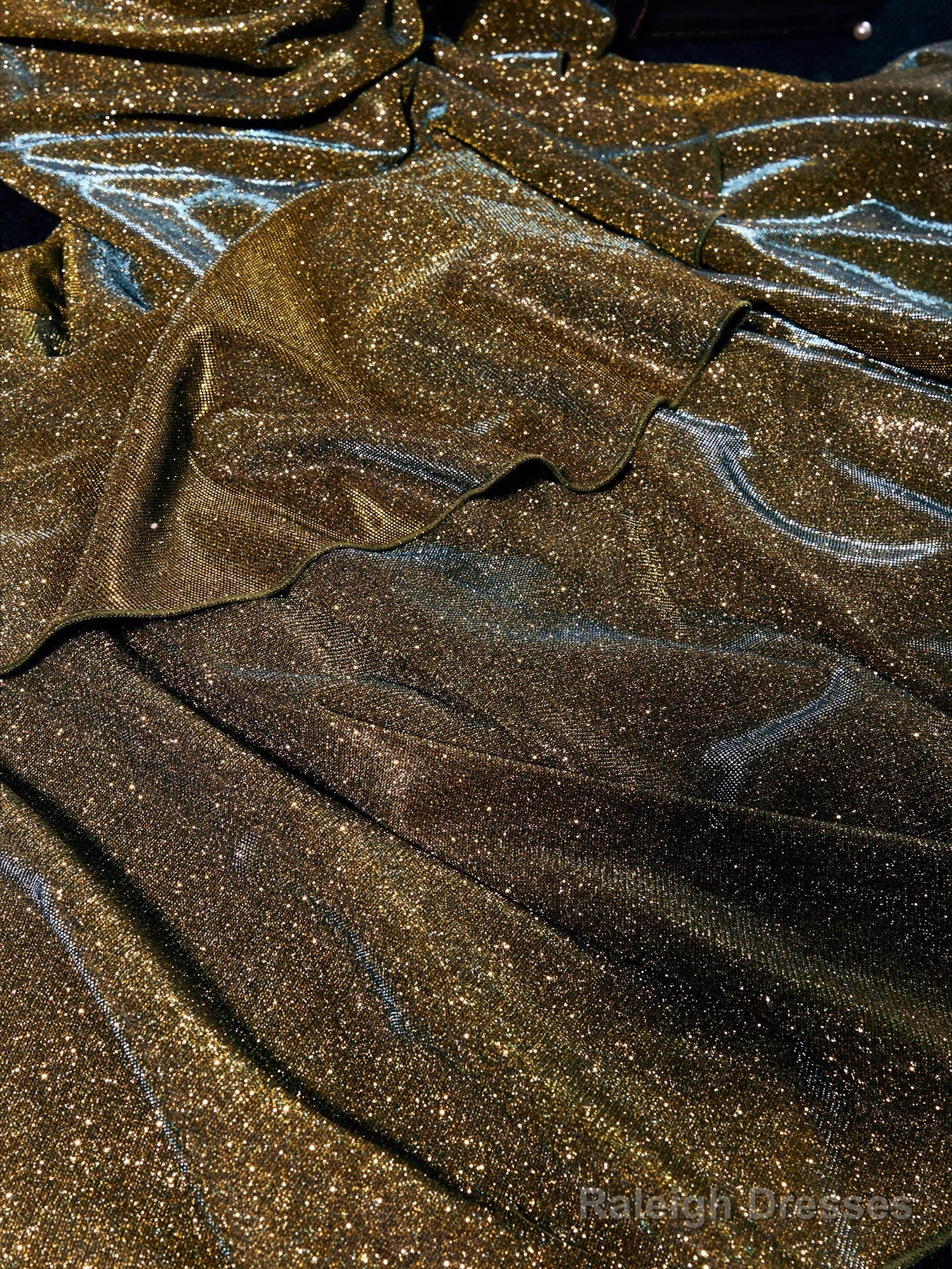 Vintage Mermaid Spaghetti Straps Long Gold Sequin Prom Dresses Birthday Outfits With Flowers