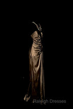 Vintage Mermaid Sweetheart Brown Long Prom Gown Fairy Prom Dress