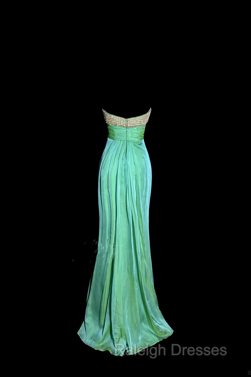Vintage Mermaid Sweetheart Green Long Prom Gown Fairy Prom Dresses
