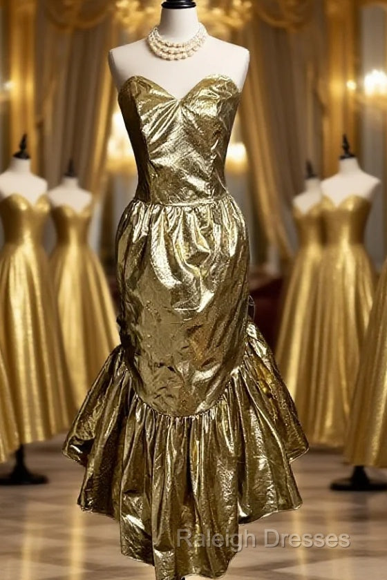 Vintage Mermaid Sweetheart Short Prom Gown Fairy Prom Dresses Main image