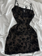 Vintage Purple Black Lace Strap Mini Homecoming Dresses