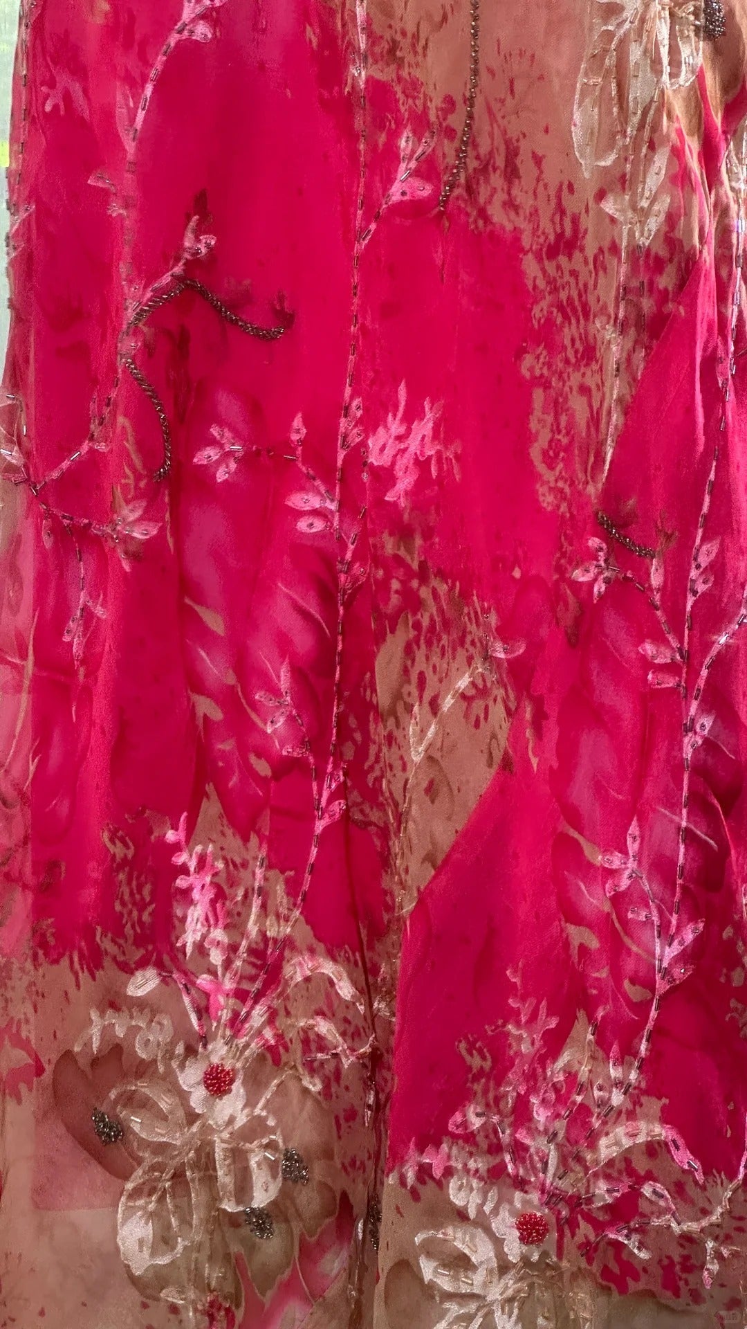 Vintage Rose Pink Floral Mermaid Backless Chiffon Long Formal Prom Dress