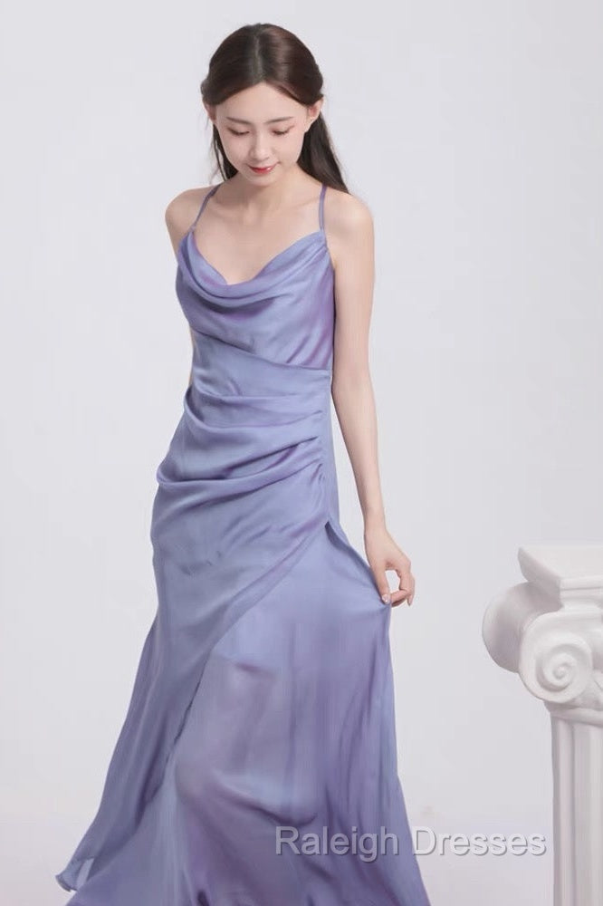 Vintage Sheath Halter Lilac Ankle Length Prom Dresses Birthday Outfits