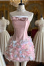Vintage Sheath Pink Homecoming Dress 18Th Birthday Outfits