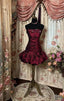 Vintage Sheath Strapless Burgundy Mini Dresses Homecoming Dress 16Th Birthday Dresses