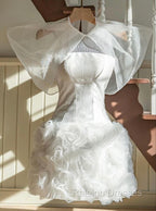 Vintage Sheath White Homecoming Dresses 16Th Birthday Outfits