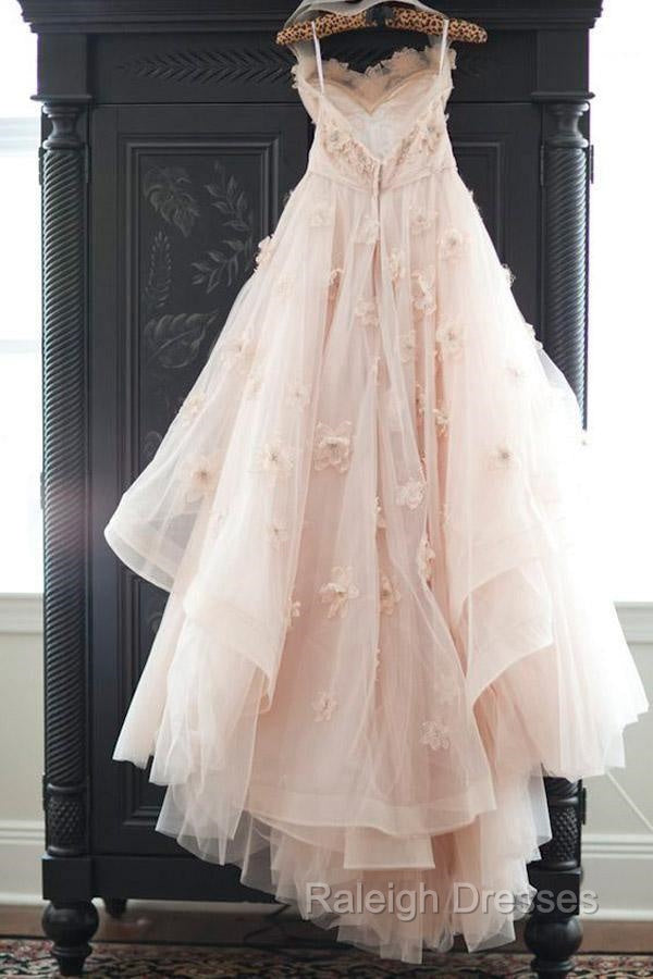 Vintage Strapless Sweetheart Neckline Flower Tulle Wedding Dress Secondary image
