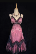 Vintage Tulle Beaded A-Line Birthday Dresses Spaghetti Straps Homecoming Dresses Cocktail Dresses