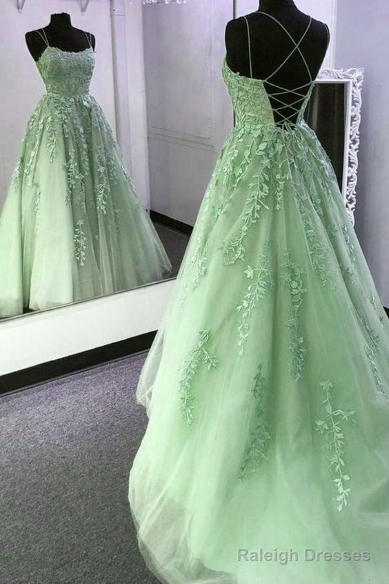 Violet Purple Lace Prom Dress Long A-Line Prom Gowns Secondary image