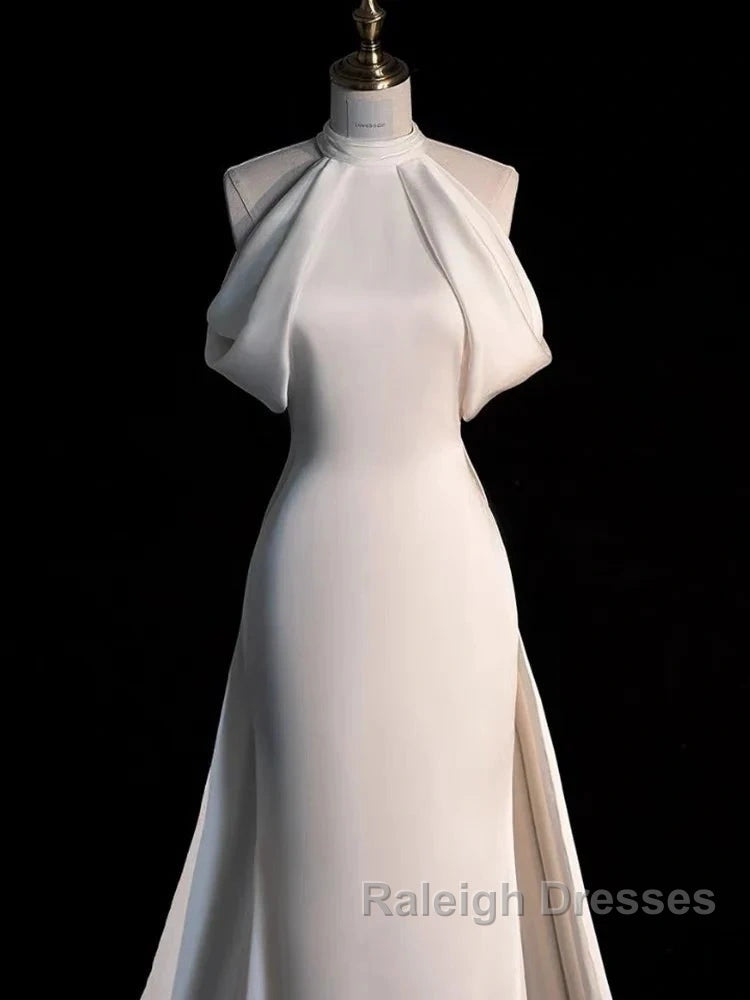 Weitese Dress Prom Dress Stores Gorgeous Halter Mermaid Long Prom Dress Light Wedding Dress With Train Party Dress Formal WomenS Dresses