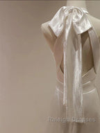 Weitese Formal WomenS Dresses White Halter Light Wedding Dresses Bride Dresses Fishtail Evening Dresses Prom Dress Stores