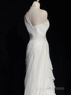 White Bodycon Satin Tulle Prom Dresses Long Simple Wedding Dresses