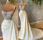 Ivory Prom Dress With Pearl Prom Dresses Formal Evening Dresses