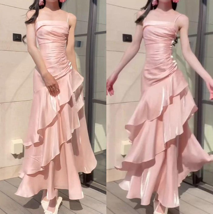 Vintage-Inspired Birthday Prom Dress Under $160 White Ruffled Layered Fairytale Graduation Prom Dress