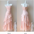Vintage-Inspired Birthday Prom Dress Under $160 White Ruffled Layered Fairytale Graduation Prom Dress