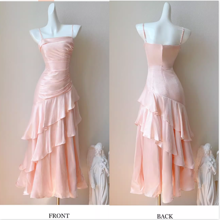 Vintage-Inspired Birthday Prom Dress Under $160 White Ruffled Layered Fairytale Graduation Prom Dress