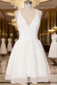 White Homecoming Dresses Short Prom Dresses