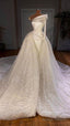 White Prom Dress, Ball Wedding Dress