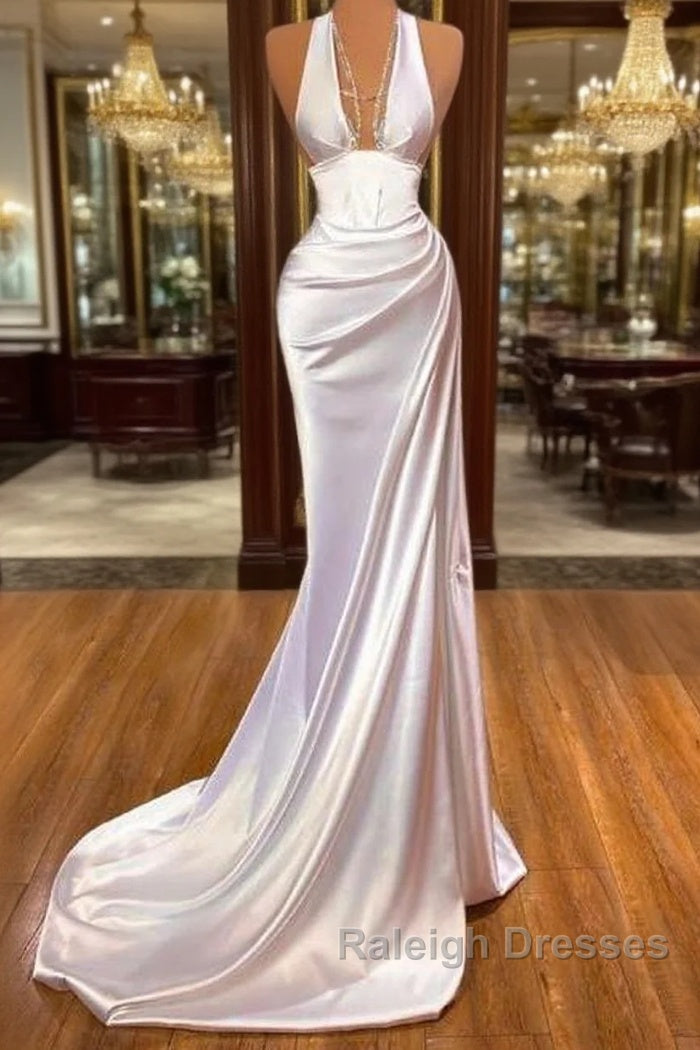 White Prom Dress, Sexy Prom Dresses, Long Evening Dress Main image