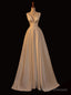White Satin V Neck Pleats Wedding Dress