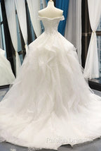 White Tulle Lace Off Shoulder Long Prom Dress White Lace Wedding Dress