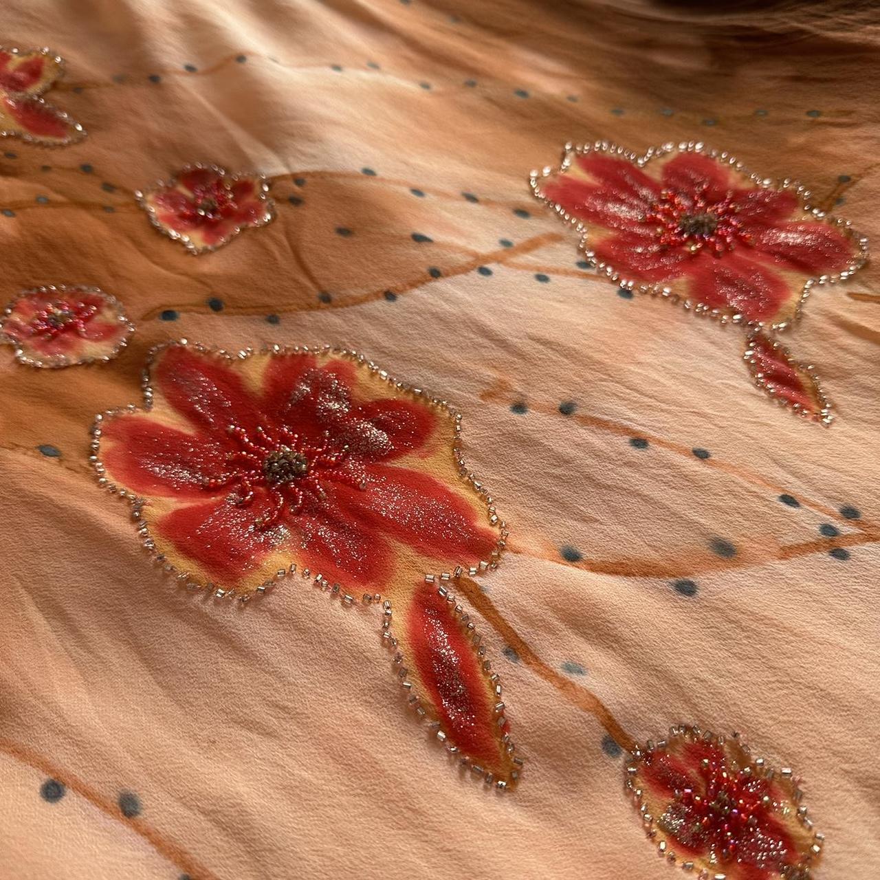 Orange Yellow Fashion Halter Floral Beading Long Elegant Chiffon Ball Gown Evening Dress