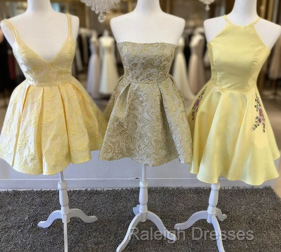 Yellow Homecoming Dresses