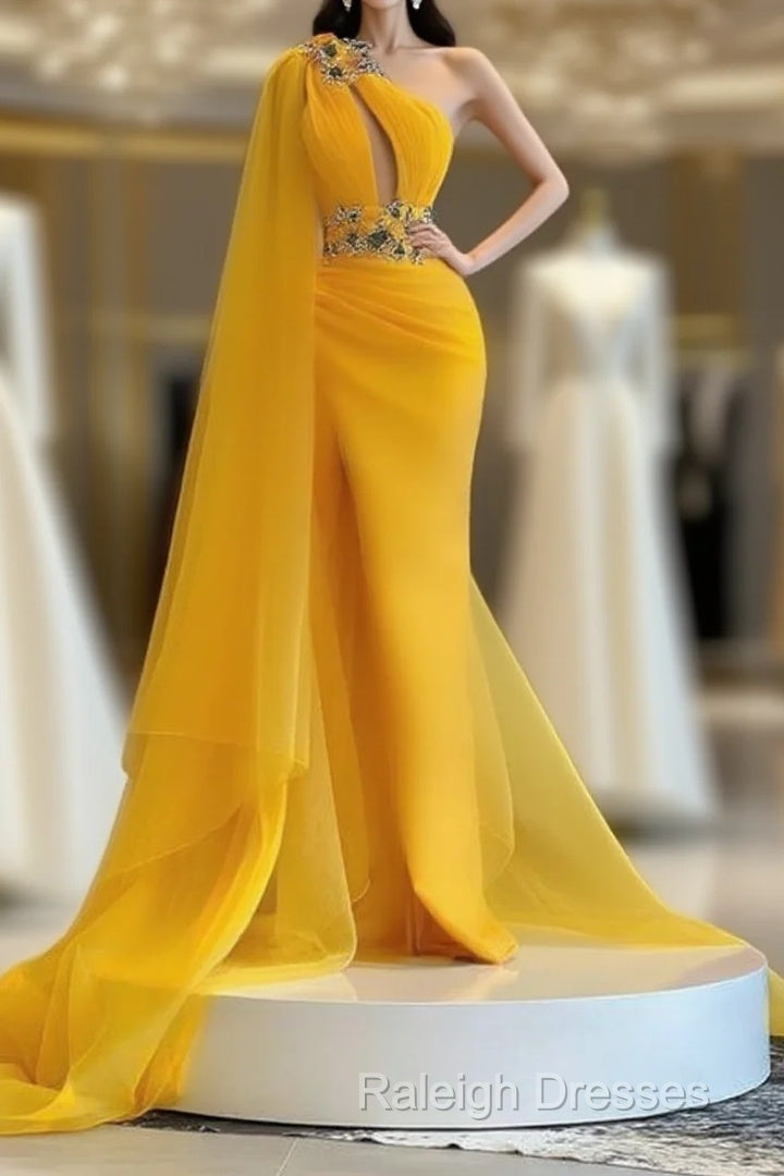Yellow Long Prom Dresses