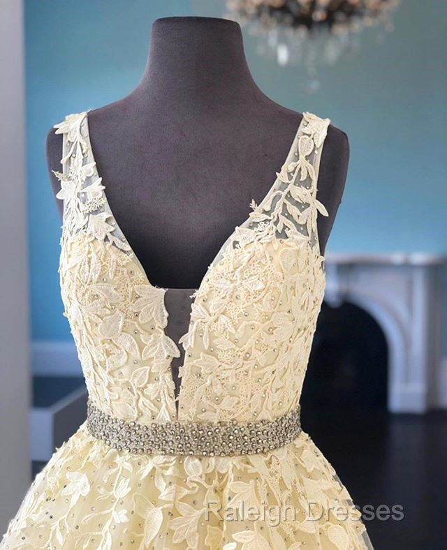 Yellow Prom Dress  Formal Dress, Evening Dress, Dance Dresses Secondary image