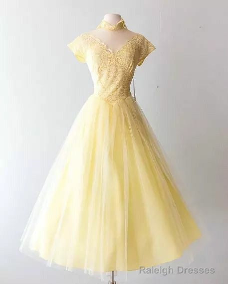 Yellow Short Prom Dresses Homecoming Dresses Main image