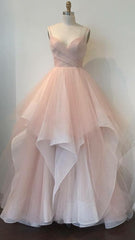 quince dress long prom dress pink quince dress