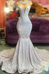 Glamorous Sequins Mermaid Long Evening Prom Dress Online