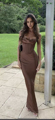Brown Prom Dresses Sexy Prom Dress Birthday Outfits