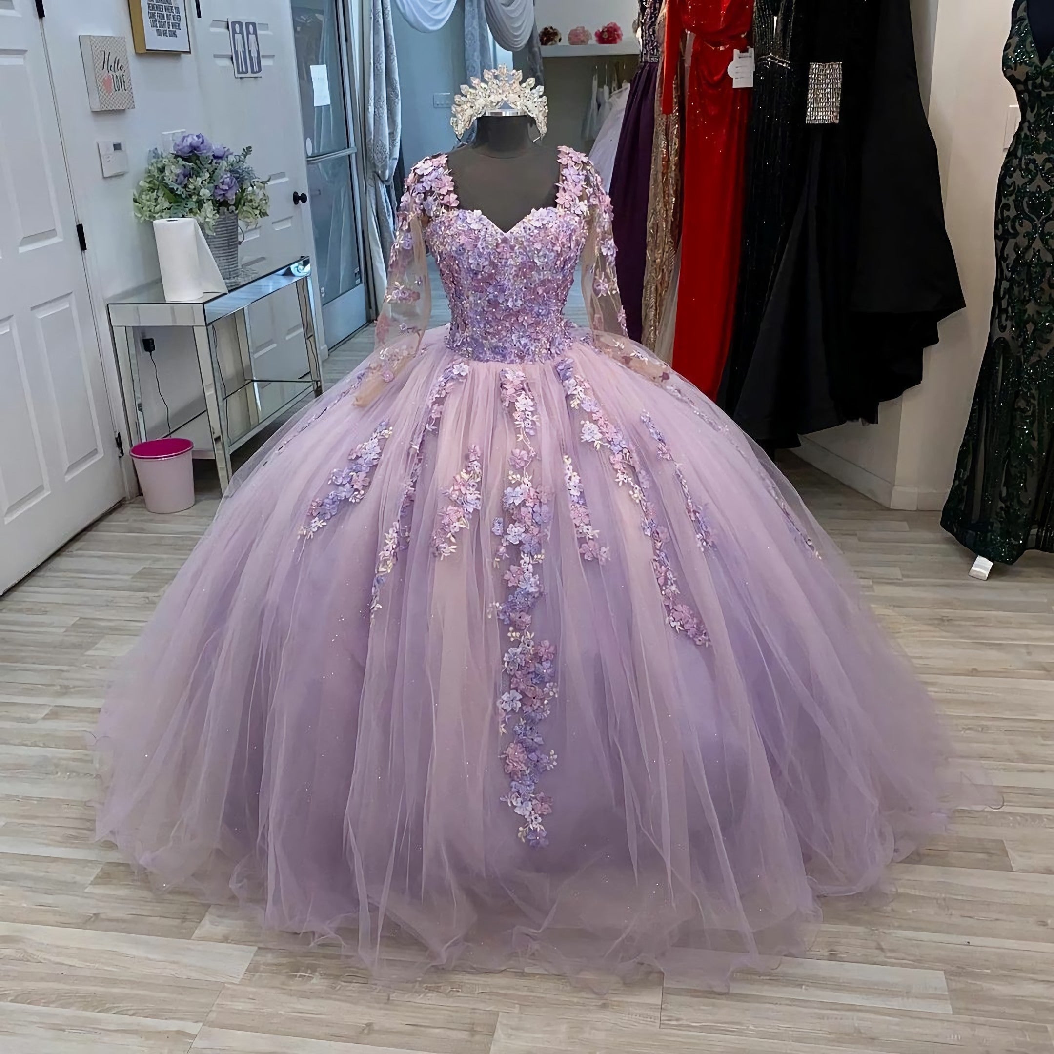 Lavender Prom Ball Gown