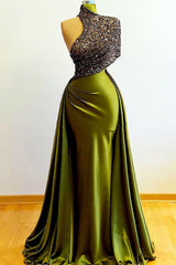 Green Prom Dresses, Cheap Evening Dresses, Long