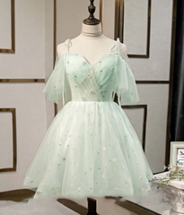 Beautiful Beads Tulle Sweetheart Neckline Homecoming Dresses