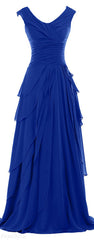 Royal Blue Bodice Maxi Fashion 2023 Rochii noi de seară