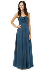 Simple rochii de domnișoară de onoare de modă albastru bleumarin de mormânt bleumarin